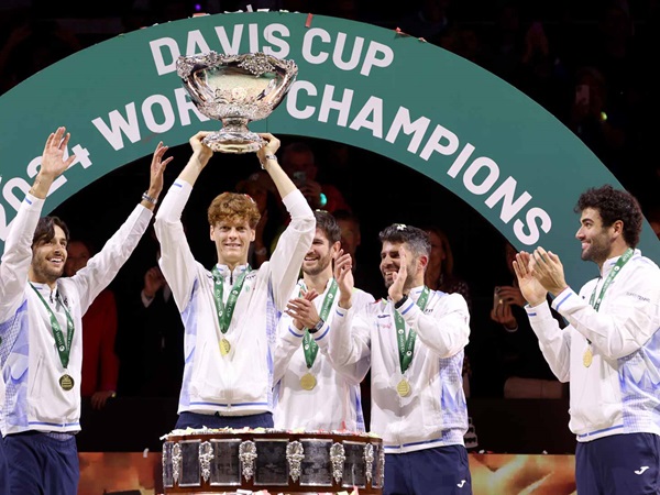 Hasil Davis Cup: Bungkam Belanda, Italia Sukses Pertahankan Gelar