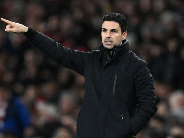 Manajer Arsenal, Mikel Arteta, siap memimpin pertandingan melawan Sporting CP