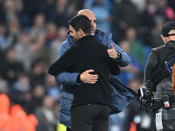 Mikel Arteta dan Pep Guardiola