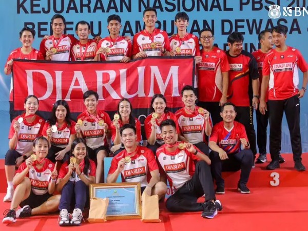 Sikat Exist Jawa Barat, Djarum Kudus Juara Beregu Kejurnas PBSI 2024