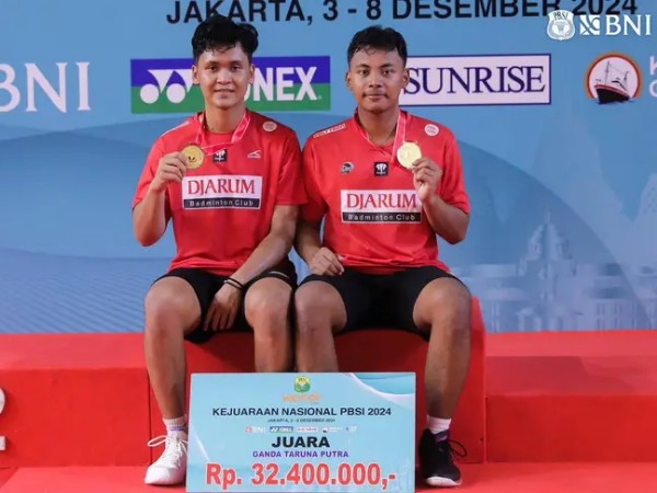 Anselmus/Pulung Kampiun Ganda Putra Kejurnas PBSI 2024