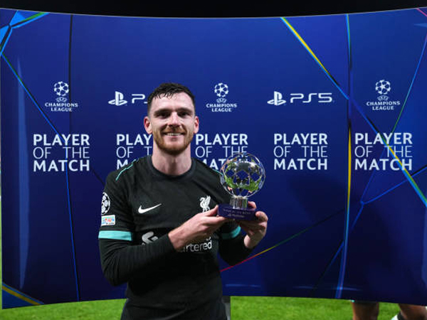 Andy Robertson Buktikan Daya Tahan, Penghargaan Man of the Match Jadi Bonus