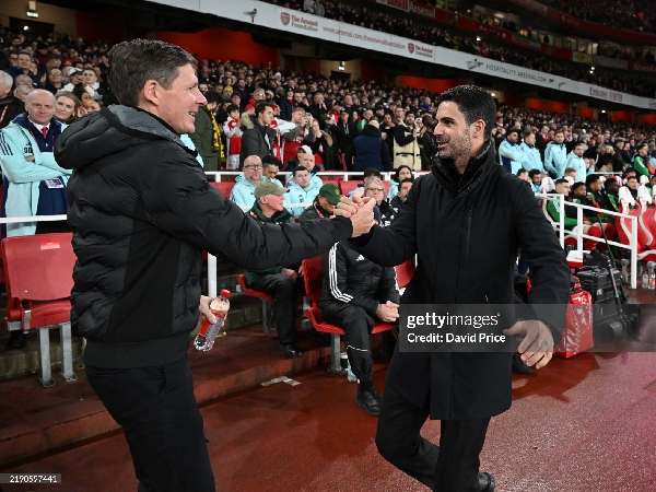 Oliver Glasner dan Mikel Arteta