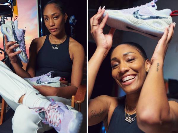 A'ja Wilson mengumumkan peluncuran sepatu andalannya, "A'One," yang akan dirilis pada musim semi 2025. (Foto: Nike)