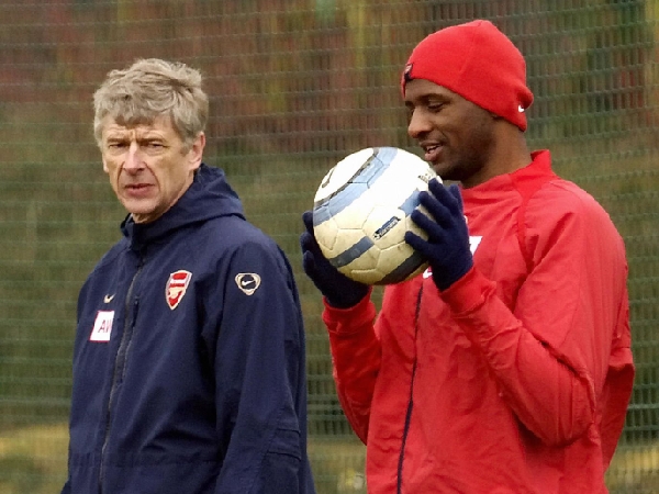 Arsene Wenger dan Patrick Vieira