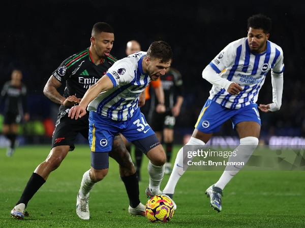 Brighton bermain imbang 1-1 dengan Arsenal di Amex Stadium, Ahad (5/1) dini hari WIB