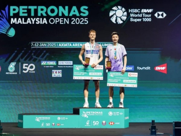 Atasi Antonsen, Shi Yuqi Kampiun Tunggal Putra Malaysia Open 2025