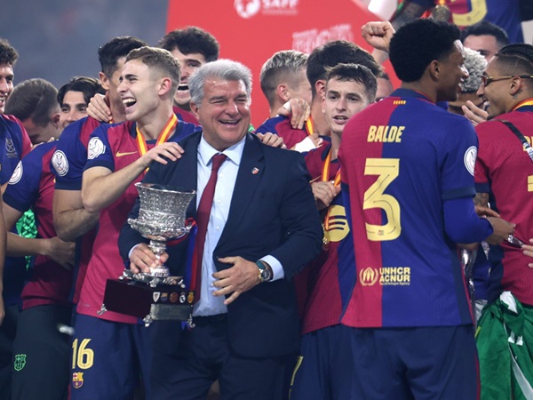 Joan Laporta Kirimkan Pesan Usai Barcelona Juarai Piala Super Spanyol