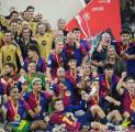 Barcelona Juara Piala Super Spanyol, Pique Ikut Selebrasi