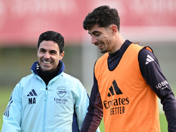 Mikel Arteta dan Kai Havertz