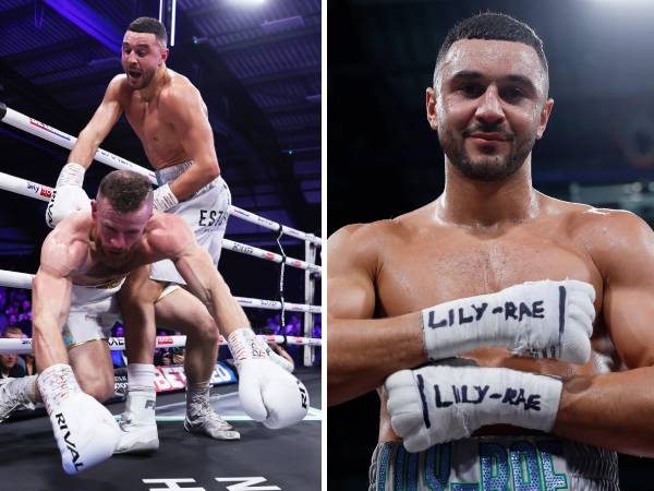 Callum Simpson hanya perlu dua ronde untuk mengalahkan Steed Woodall dalam duel pertamanya sejak kematin adiknya, Lily-Rae. (Foto: Fight TV)