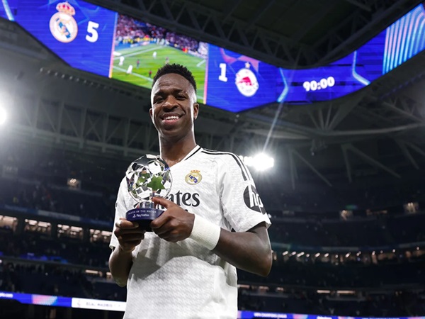 Vinicius Jr Senang Dinobatkan sebagai MVP Usai Libas Salzburg