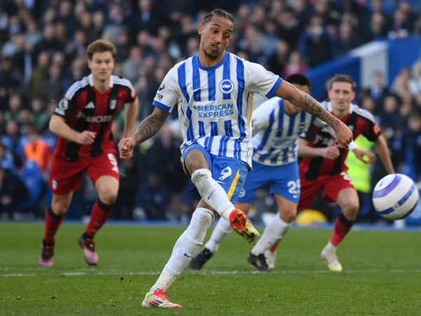 Penalti Joao Pedro di Tambahan Waktu Bawa Brighton Kalahkan Fulham 2-1